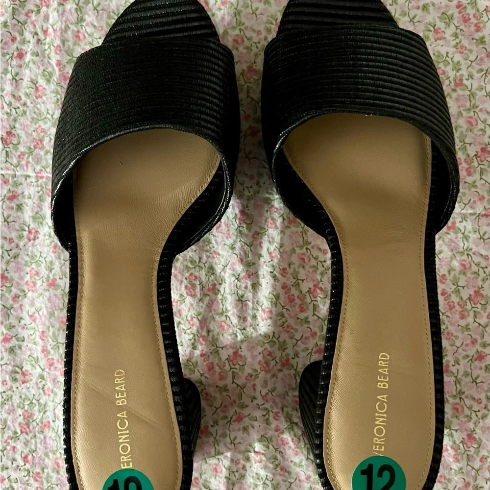 VERONICA BEARD Dali Platform Woven Raffia Slide Sandal - Picture 10 of 11